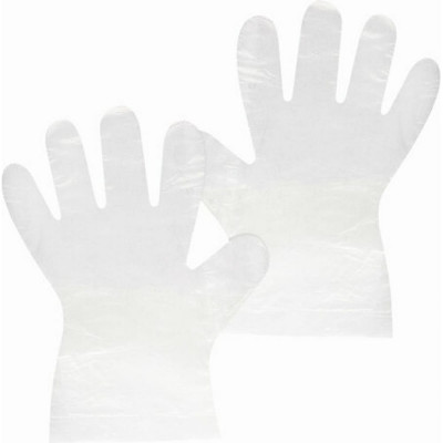 Одноразовые полиэтиленовые перчатки ЛАЙМА 607354
