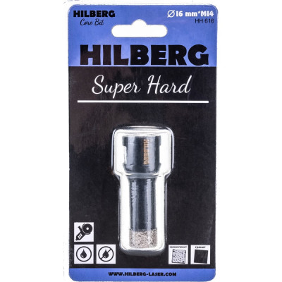 Алмазная коронка по керамике и керамограниту Hilberg Super Hard HH616
