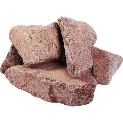 Малиновый обвалованный камень Банные штучки Кварцит 33091