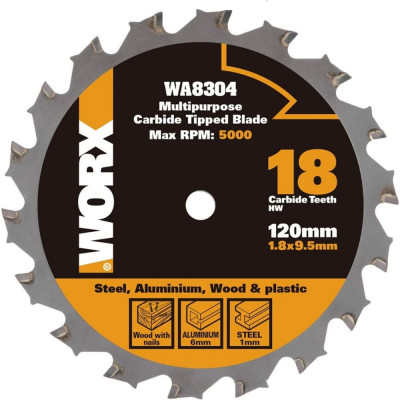 Универсальный пильный диск WORX WA8304