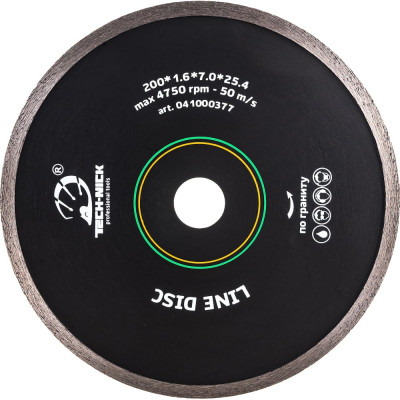 Сплошной алмазный диск по граниту TECH-NICK LINE DISC 041000377