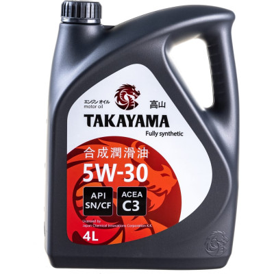 Моторное масло TAKAYAMA SAE 5W30 API SN/CF C3 605523