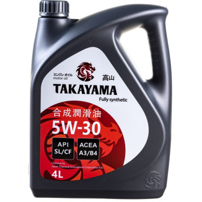 Моторное масло TAKAYAMA SAE 5W30 API SL/CF 605522