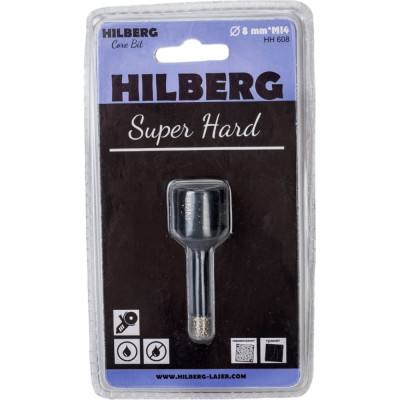 Коронка алмазная по керамике и керамограниту Hilberg Super Hard HH608