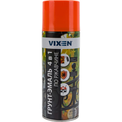 Аэрозольная грунт-эмаль по ржавчине Vixen VX-518017 VX-515005