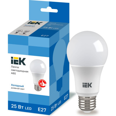 Светодиодная лампа IEK LLE-A80-25-230-65-E27