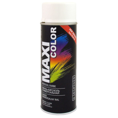 Эмаль-аэрозоль Maxi Color 9010MX