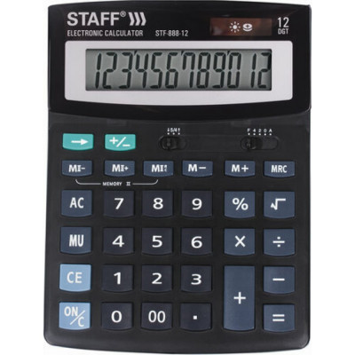 Настольный калькулятор Staff STF-888-12 250149