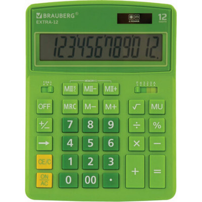 Настольный калькулятор BRAUBERG EXTRA-12-DG 250483