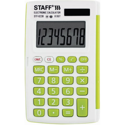 Карманный калькулятор Staff STF-6238 250283