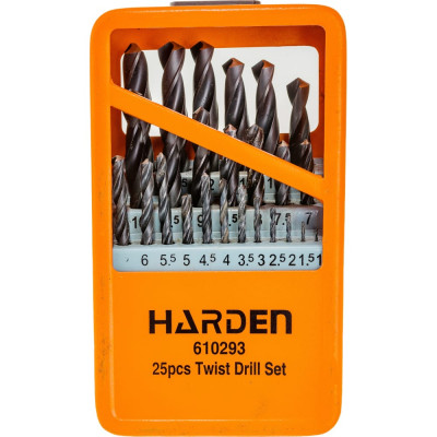 Набор сверл по металлу Harden 610293