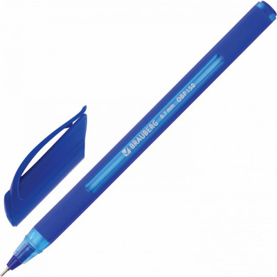 Масляная шариковая ручка BRAUBERG Extra Glide Soft Blue 142926