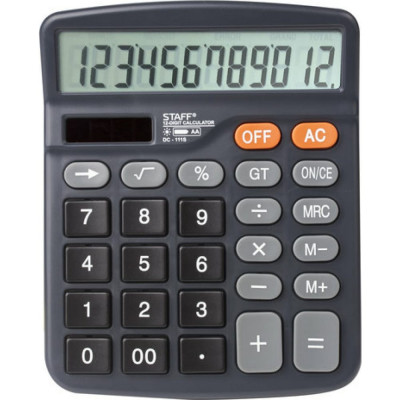 Компактный настольный калькулятор Staff PLUS DC-111S 250428