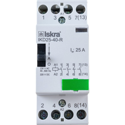 Модульный контактор iskra IKD25-40-R/230/220V УТ-00019644