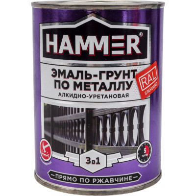 Эмаль-грунт по металлу Hammer ЭК000133628