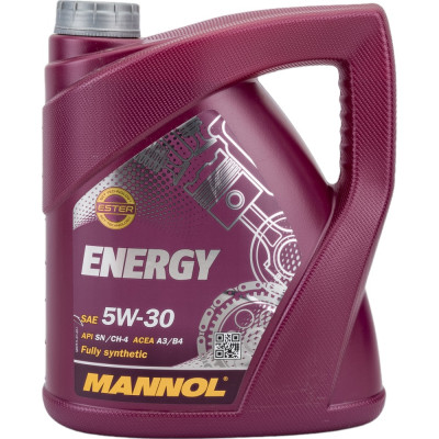 Синтетическое моторное масло MANNOL ENERGY 5W30 7017