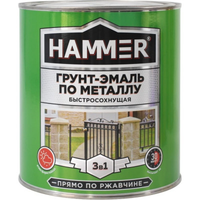 Грунт-эмаль по металлу Hammer ЭК000125866
