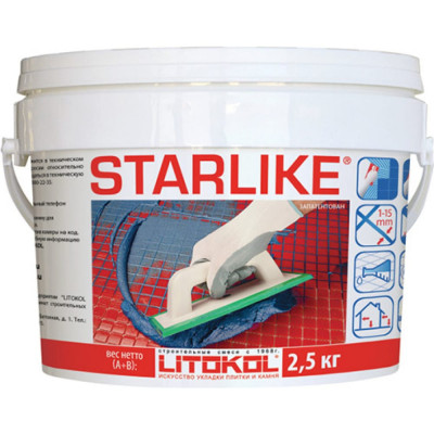 Эпоксидный состав для укладки и затирки мозаики LITOKOL STARLIKE C.410 MELA 478780003