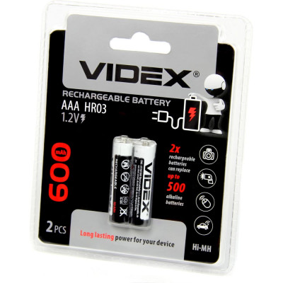 Мизинчиковый аккумулятор Videx VID-HR03-600