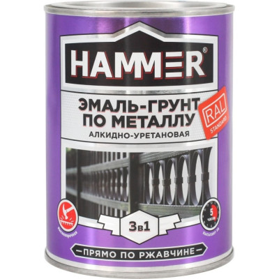 Эмаль-грунт по металлу Hammer ЭК000133624