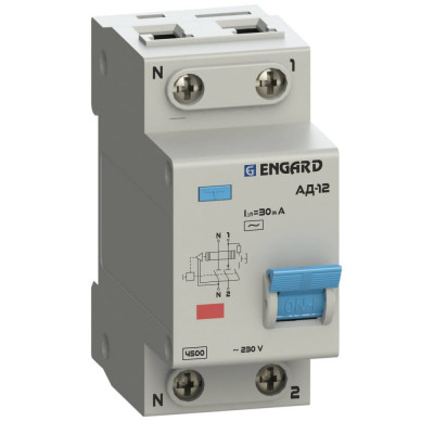 Электронный автоматический выключатель дифференциального тока Engard АД12 AD12-23CAC-40
