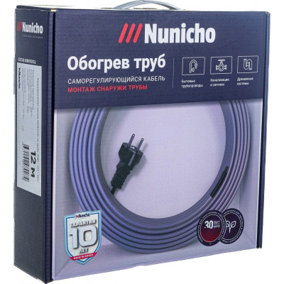 Саморегулирующийся греющий кабель на трубу Nunicho 14153012