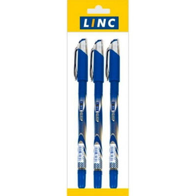 Набор шариковых ручек LINC GLISS 1210F /blue/ 3