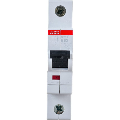 Однополюсный автоматический выключатель ABB S201 2CDS251001R0635