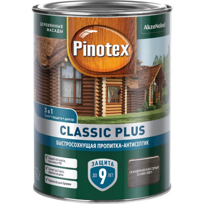 Быстросохнущая пропитка-антисептик Pinotex CLASSIC PLUS 5479963