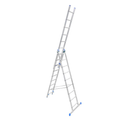 Трехсекционная алюминиевая лестница Евродизайн LS309