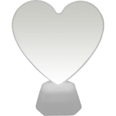 Зеркальный светодиодный ночник OGM сердце NL-06