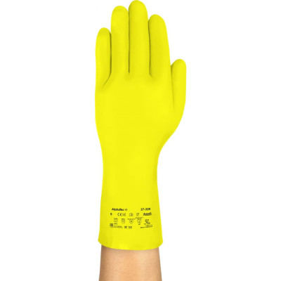 Химостойкие влагостойкие перчатки Ansell AlphaTec 37-320-7
