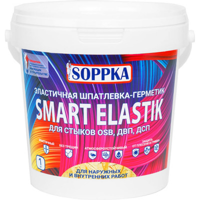 Эластичная шпатлевка-герметик для OSB SOPPKA SMART ELASTIK СОП-Шов1