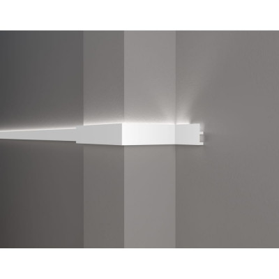 Ударопрочный влагостойкий потолочный карниз под LED подсветку Decor-Dizayn DD617
