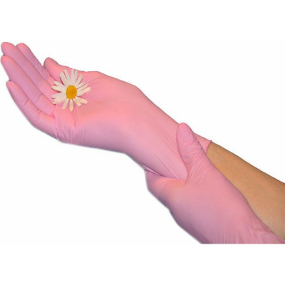 Нитриловые перчатки EcoLat Pink 3435/M