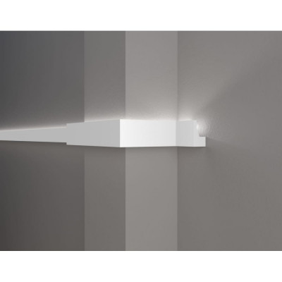 Ударопрочный влагостойкий потолочный карниз под LED подсветку Decor-Dizayn DD616