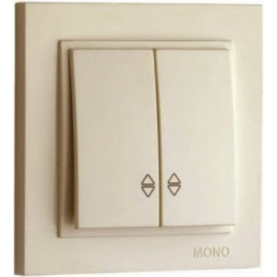Двухклавишный проходной выключатель MONO ELECTRIC DESPINA 102-170023-111