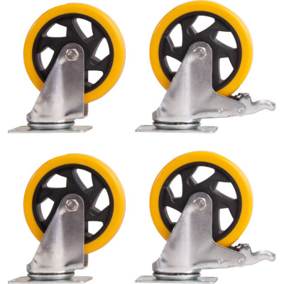 Набор поворотных колес MOVERPLAT 125-PVCx4