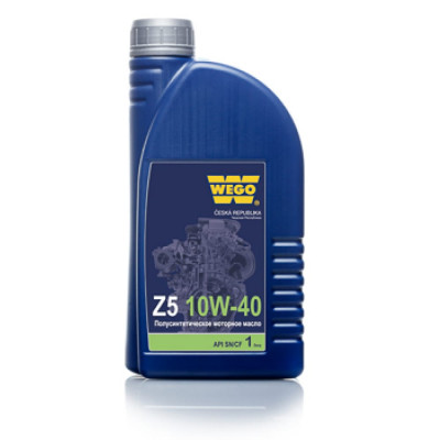 Полусинтетическое моторное масло WEGO Z5 10W-40 SN/CF 4627089061829