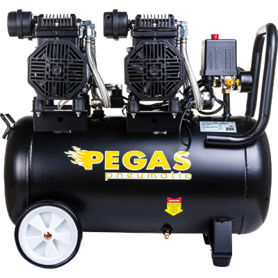 Бесшумный безмасляный компрессор Pegas pneumatic PG-2800*2 6621