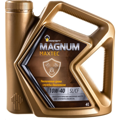 Полусинтетическое моторное масло Роснефть Magnum Maxtec 10W-40 SL-CF 40814742