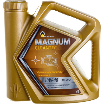 Синтетическое моторное масло Роснефть Magnum Cleantec 10W-40 SJ-CF 40810042