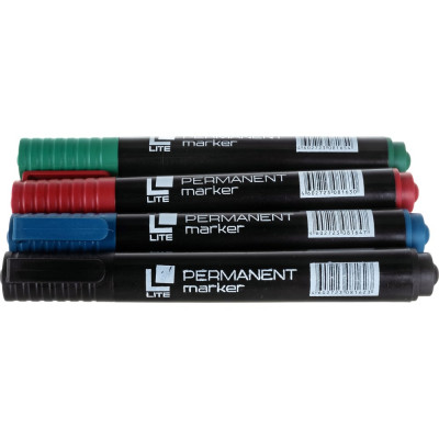 Набор перманентных маркеров LITE PERMANENT PML01-4