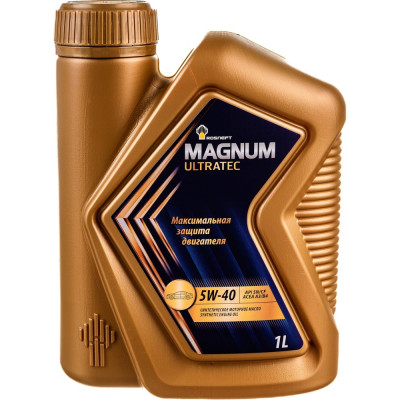 Синтетическое моторное масло Роснефть Magnum Ultratec 5W-40 SN-CF 40815432