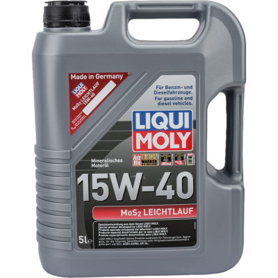 Минеральное моторное масло LIQUI MOLY MoS2 Leichtlauf 15W-40 2571