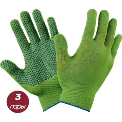 Нейлоновые перчатки Фабрика перчаток S-L 10/500 Н-15-ЗЕЛ-ХS_L