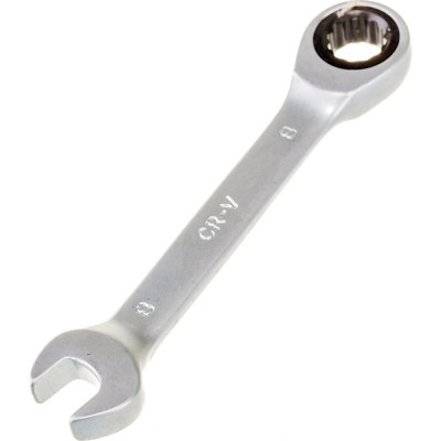 Комбинированный трещоточный короткий гаечный ключ THORVIK CSRW08 53517