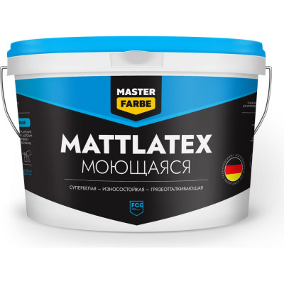 Водно-дисперсионная краска MASTER FARBE Mattlatex 4631159427446