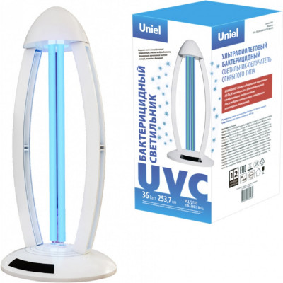 Настольный ультрафиолетовый бактерицидный светильник Uniel 36W/UVCB UGL-T02A