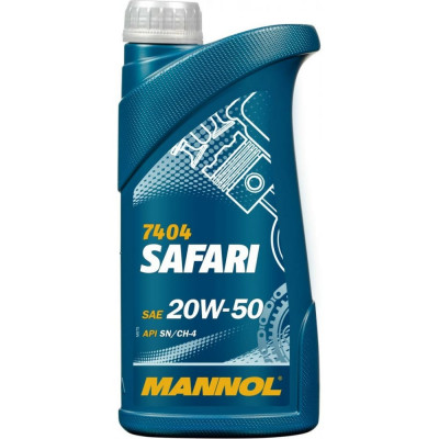 Минеральное моторное масло MANNOL SAFARI 20W50 1225